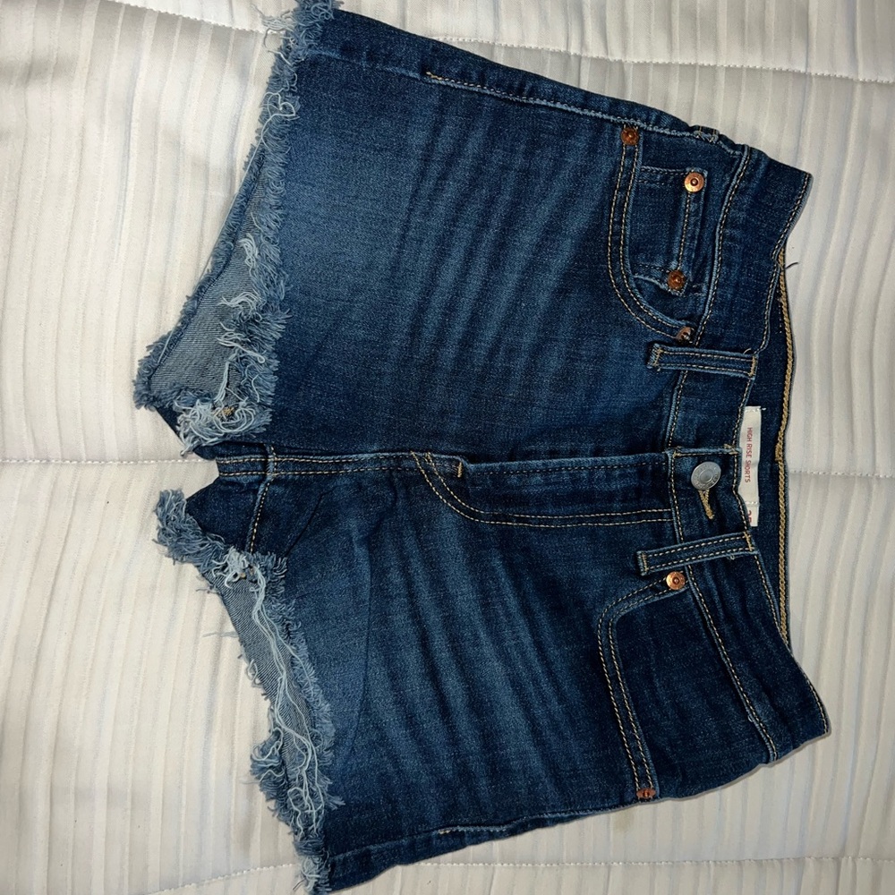 Levis Denim Blue‎ Women High Rise Shorts